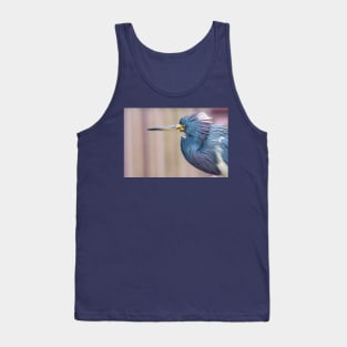 Tricolored Heron in Neck Tucked Pose Tank Top